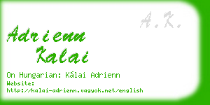 adrienn kalai business card