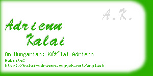 adrienn kalai business card